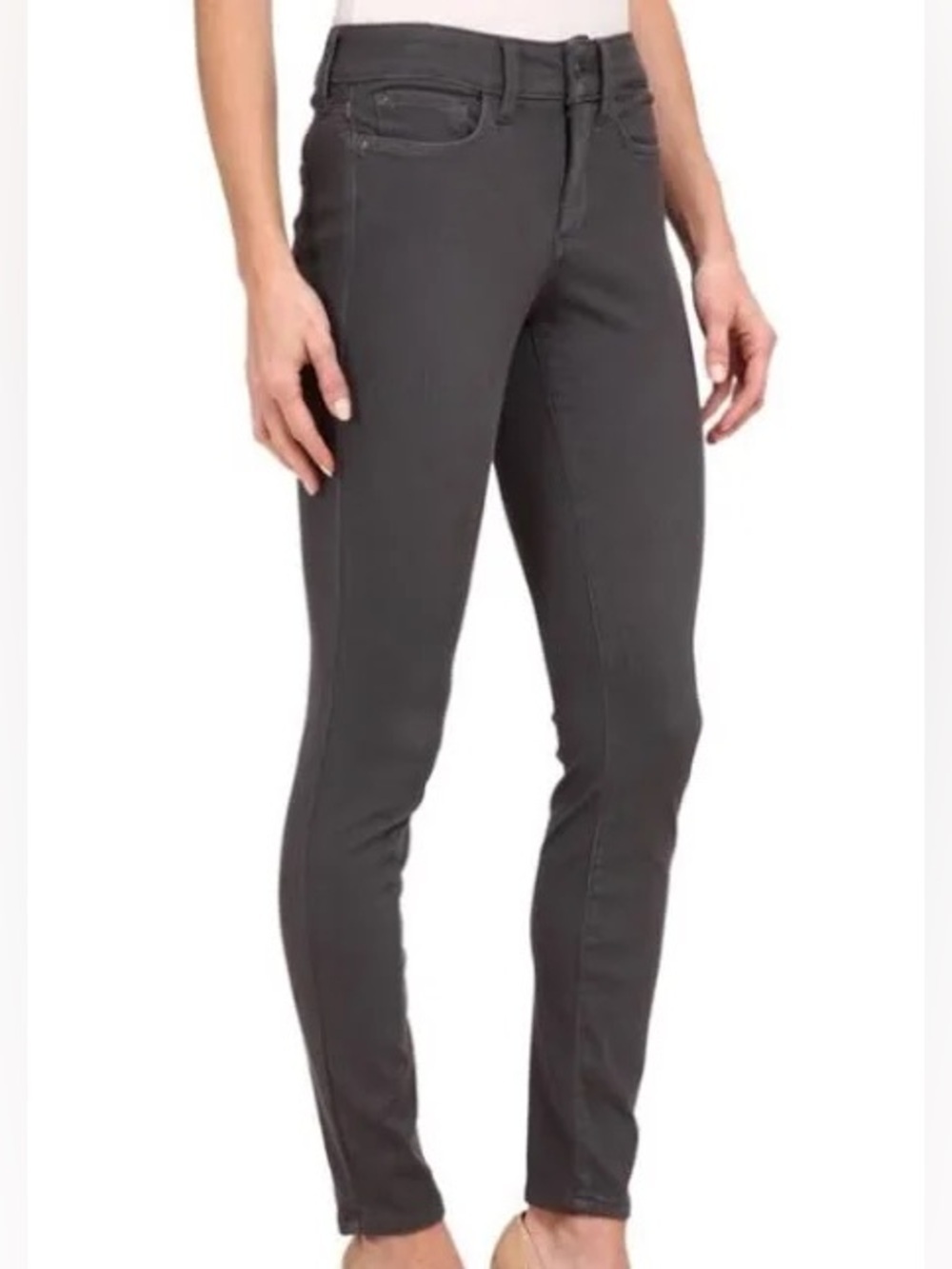 NYDJ Alina Lift Tuck Gray Legging Jeans Size 14 Skinny Stretch